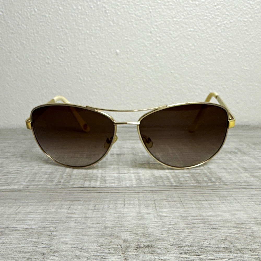 Juicy Couture JU 554/S Sunglasses Gold Brown Aviator Y2K Glam 60-14-135